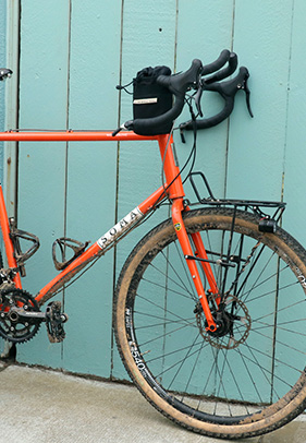 A Soma Fabrications bike close-up